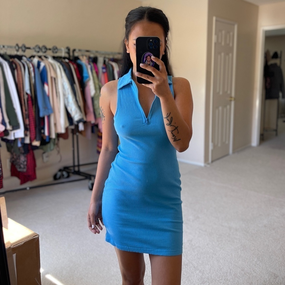 BIN#2 - WILD FABLE Junior’s Medium Ribbed Blue Mini Dress
